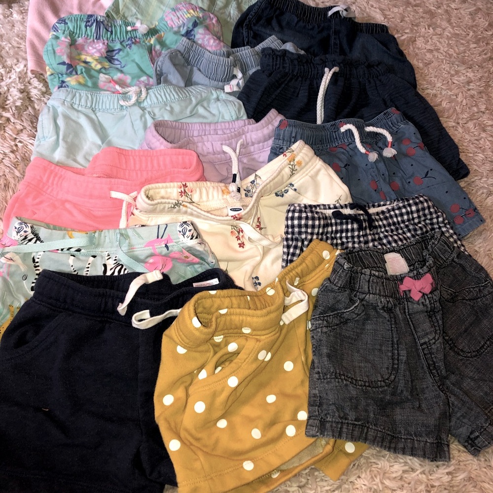 Bundle of girls 4t shorts- 16 pairs